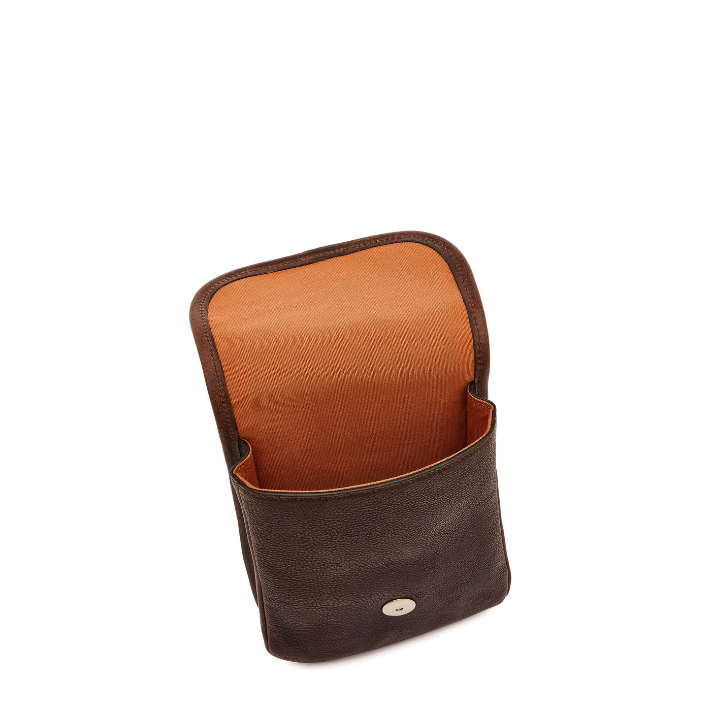 Linea 1990 | Borsa a tracolla da uomo in pelle invecchiata colore caffe / aragosta