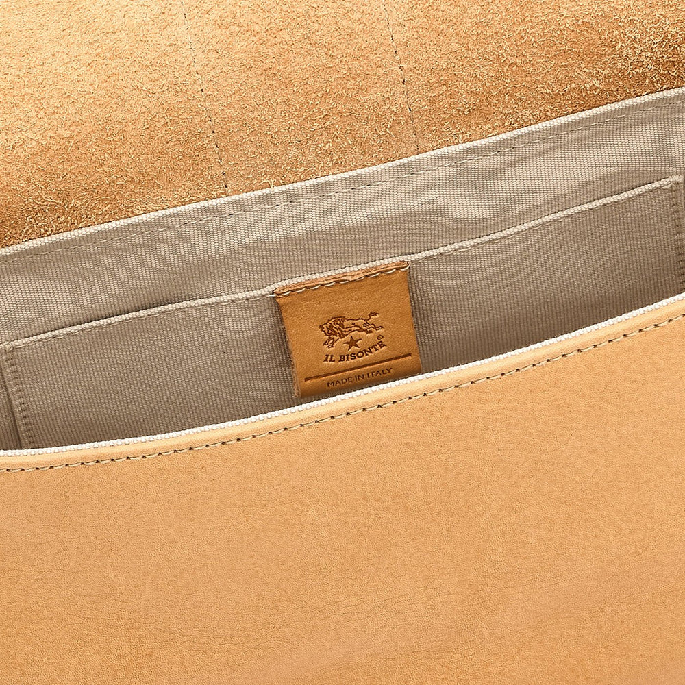 Linea 1990 | Borsa a tracolla da donna in pelle colore naturale