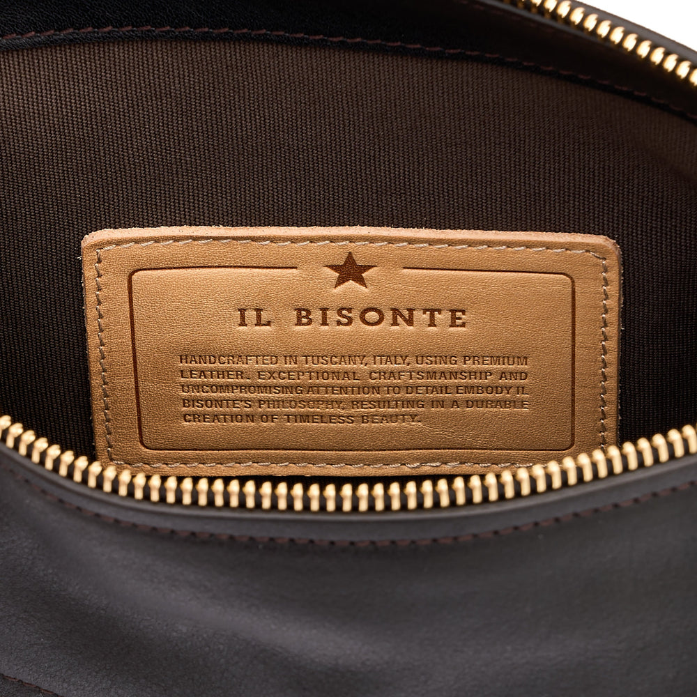 Essenza | Women's crossbody bag in vintage leather color black — 
product detail view
 — 5 of 6