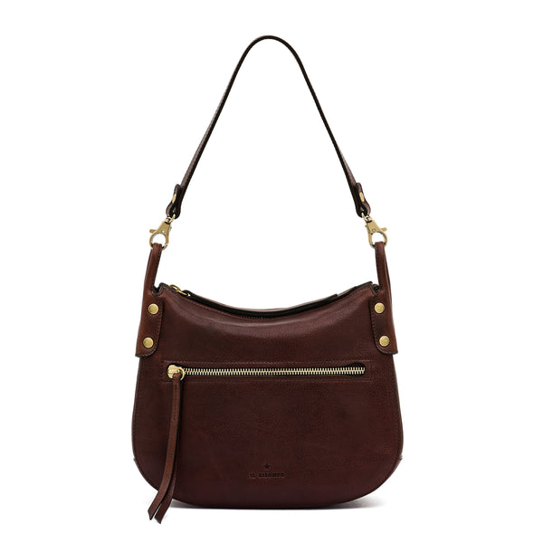 Essenza | Women's crossbody bag in vintage leather — 
front view
