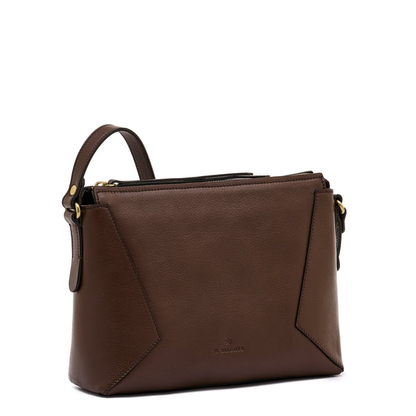 Storia | Sac bandouliere pour femme en cuir couleur marron tabacco
