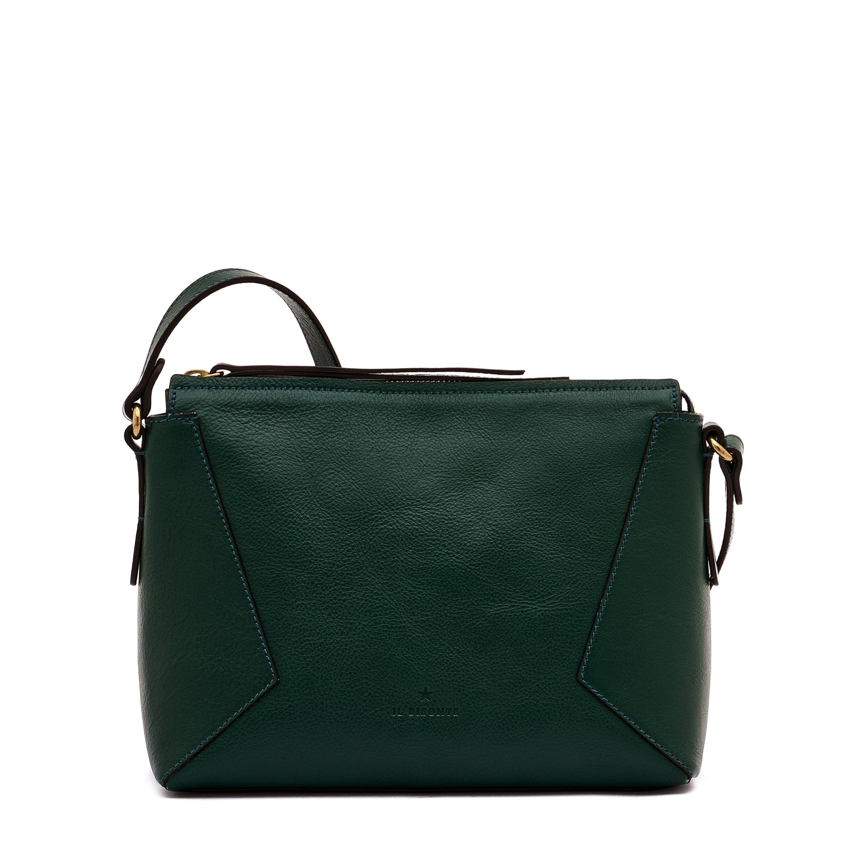 Storia | Borsa a tracolla da donna in pelle colore verde oleandro — 
front view
 — 1 of 5