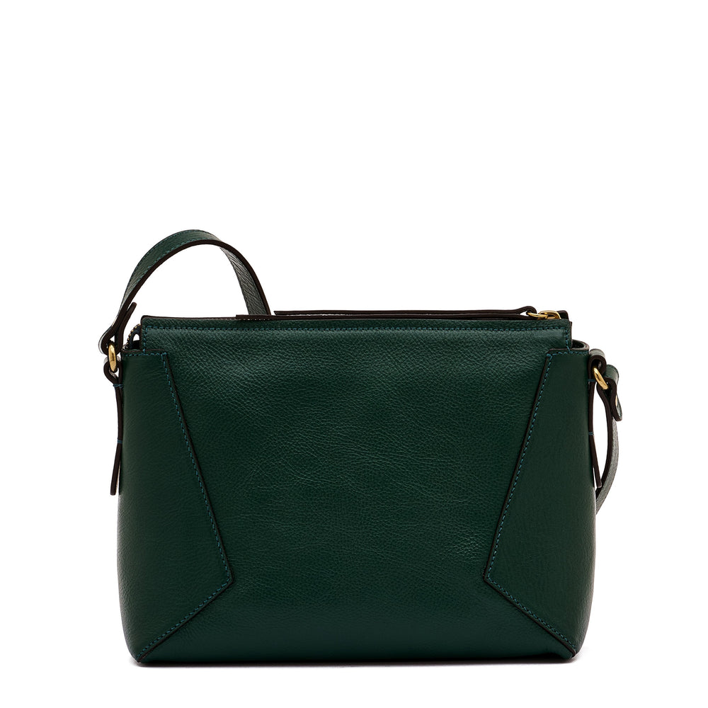 Storia | Borsa a tracolla da donna in pelle colore verde oleandro — 
back or detail view
 — 4 of 5
