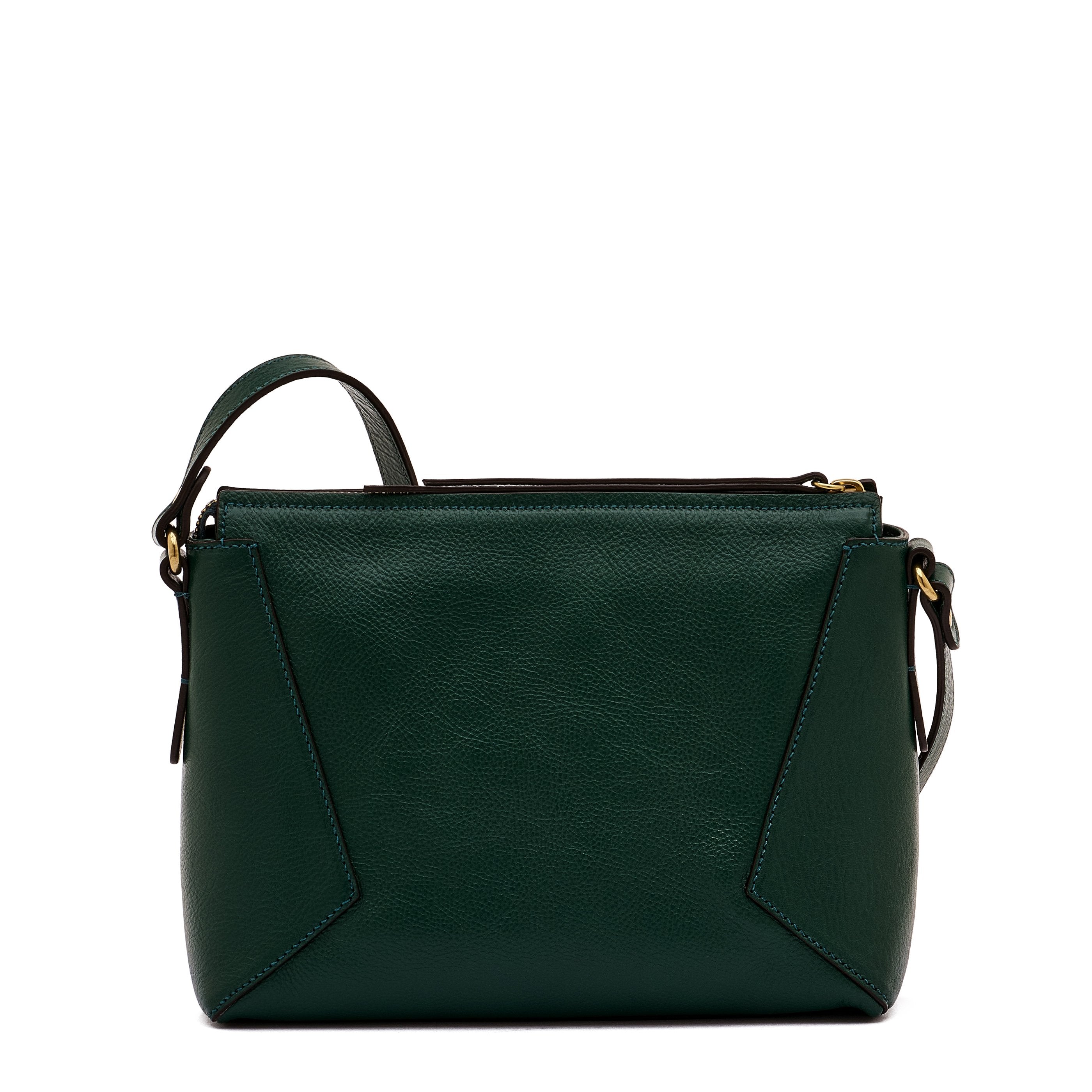 Storia | Borsa a tracolla da donna in pelle colore verde oleandro — 
back or detail view
 — 4 of 5