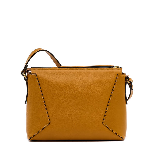 Storia | Sac bandouliere pour femme en cuir couleur jaune narciso