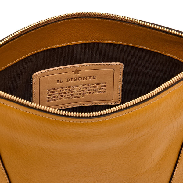 Storia | Sac bandouliere pour femme en cuir couleur jaune narciso