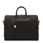 Lorenzo | Travel bag in vintage leather color black