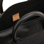 Lorenzo | Travel bag in vintage leather color black