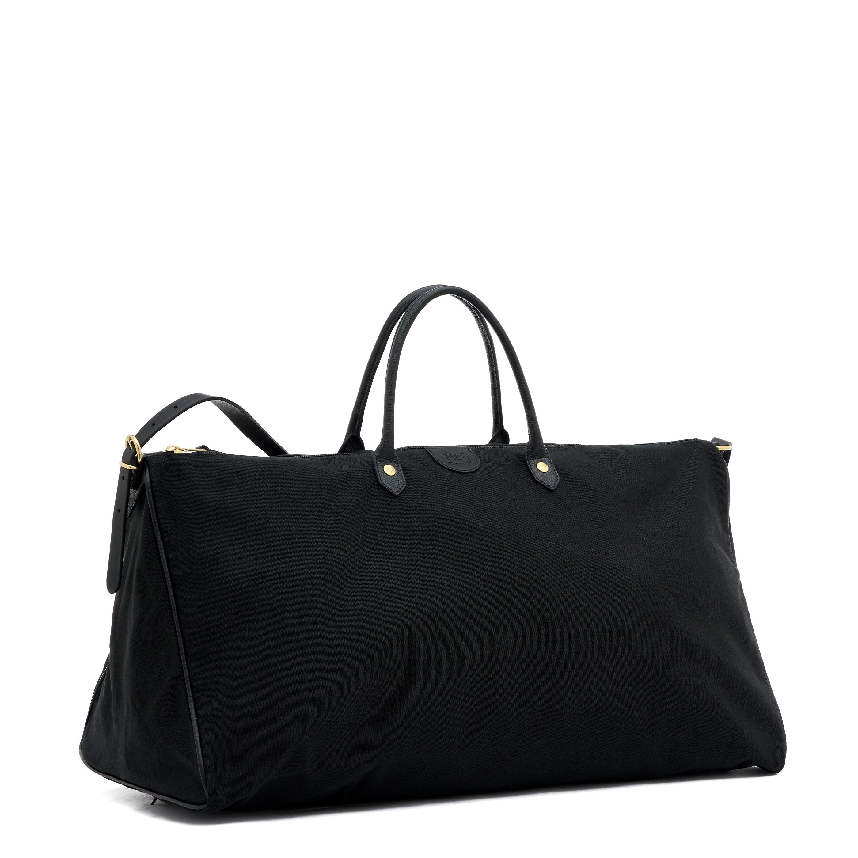 Vagabonda  | Sac voyage en tissu couleur noir/noir — 
side view
 — 3 of 6