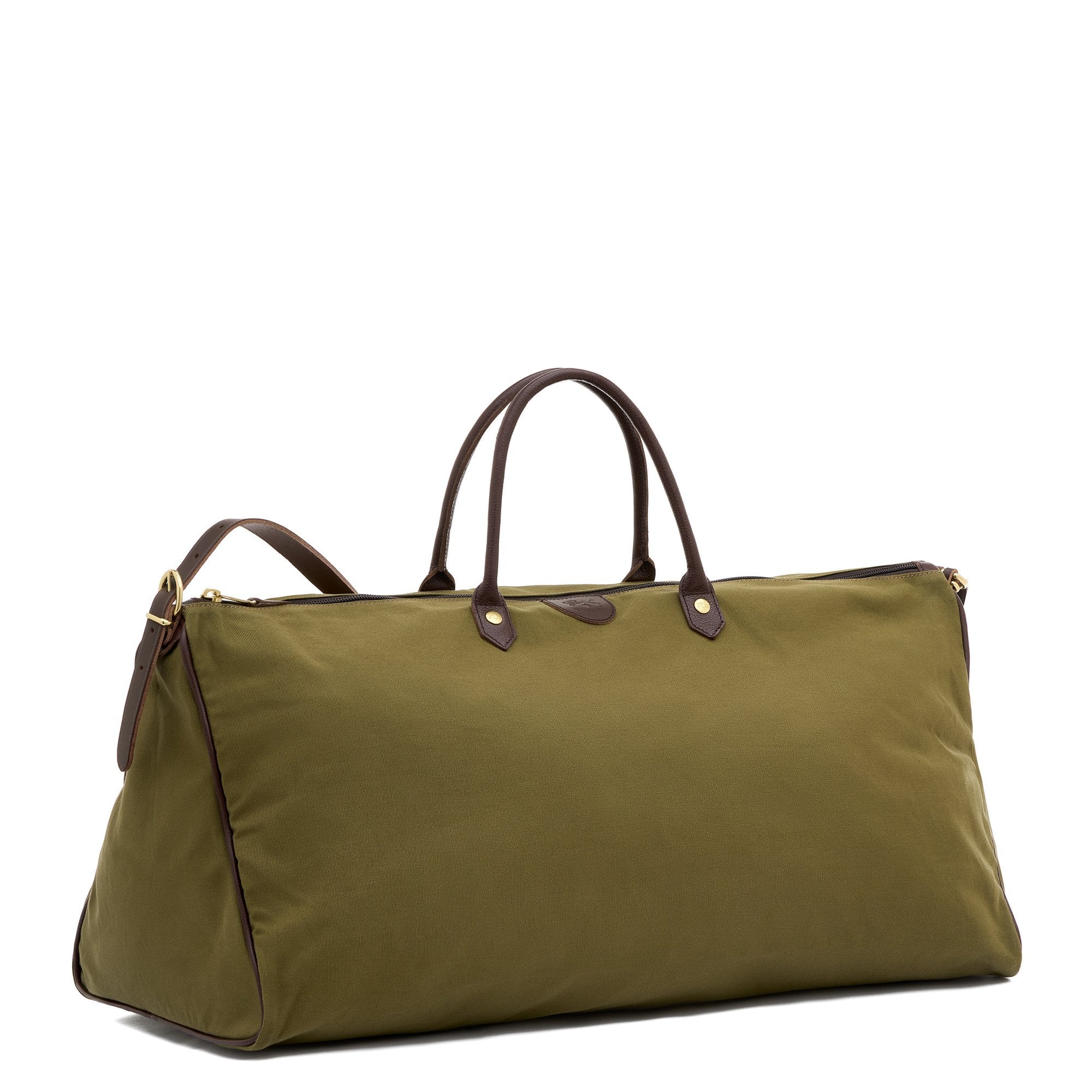 Vagabonda  | Sac voyage en tissu couleur vert — 
side view
 — 3 of 6