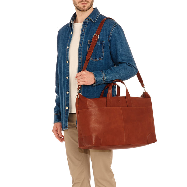 Galileo | Men's travel bag  color sepia