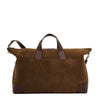 Galileo | Men's travel bag in suede color dark brown
