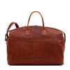 Archetipo | Men's travel bag in vintage leather color sepia