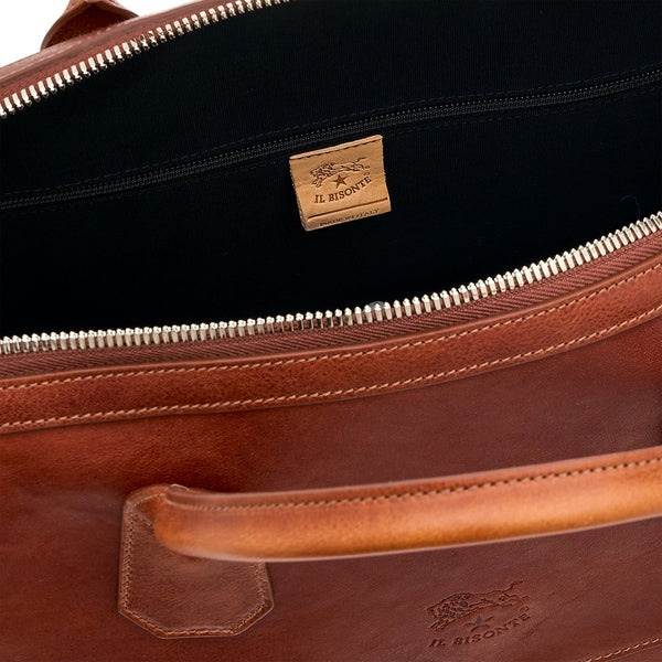 Archetipo | Sac voyage pour homme en cuir vintage couleur sépia