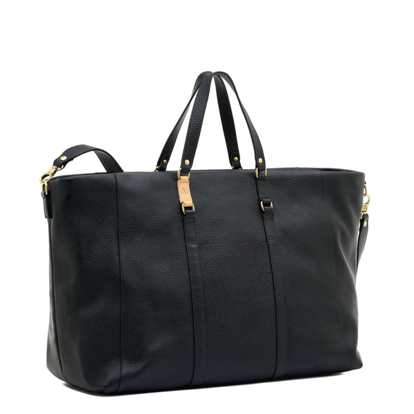 Segno | Sac voyage pour homme en cuir couleur noir