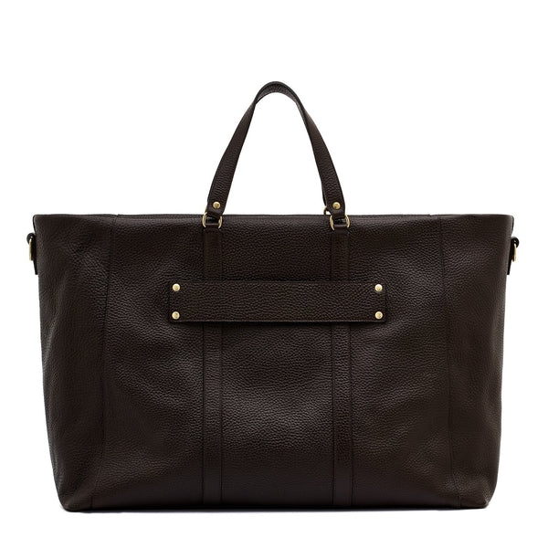 Segno | Sac voyage pour homme en cuir couleur brun foncé