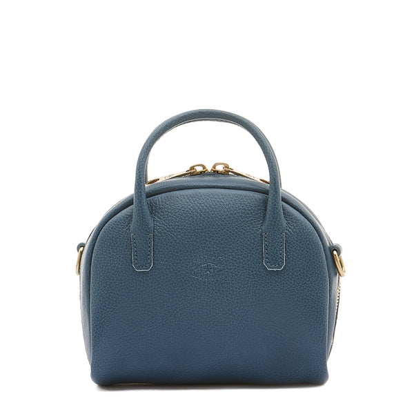 Quercia | Women's handbag in leather color blue denim