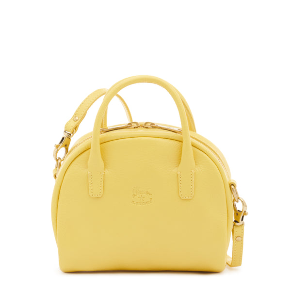 Quercia | Women's handbag in leather color lemon