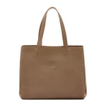 Opale | Women's handbag in leather color light grey