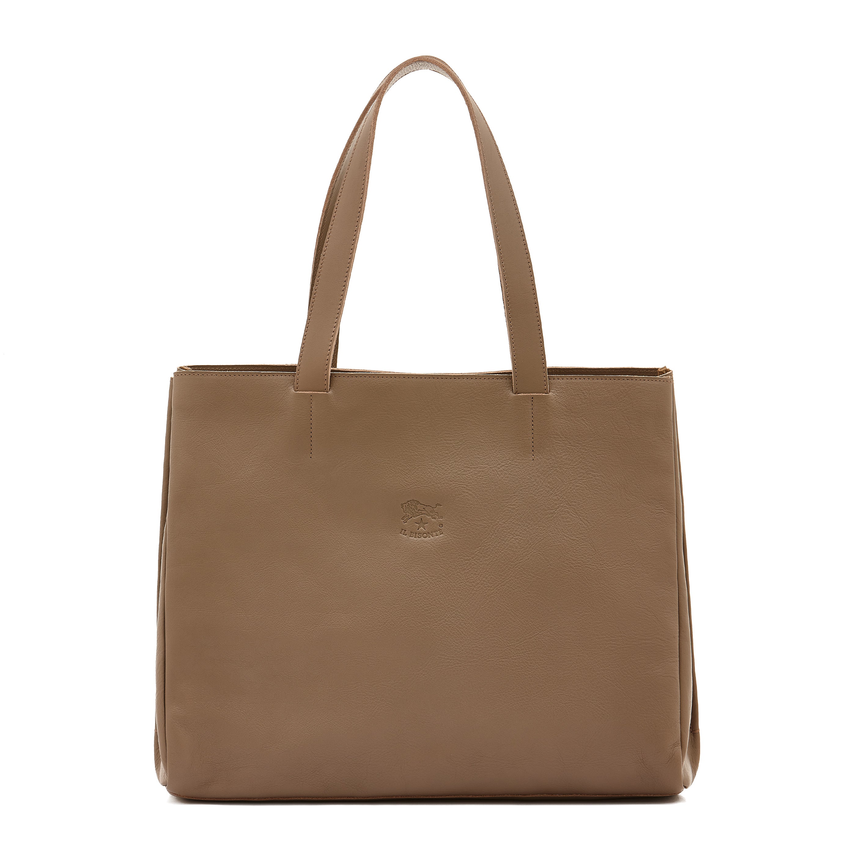 Opale | Women's Handbag in Leather color Light Grey