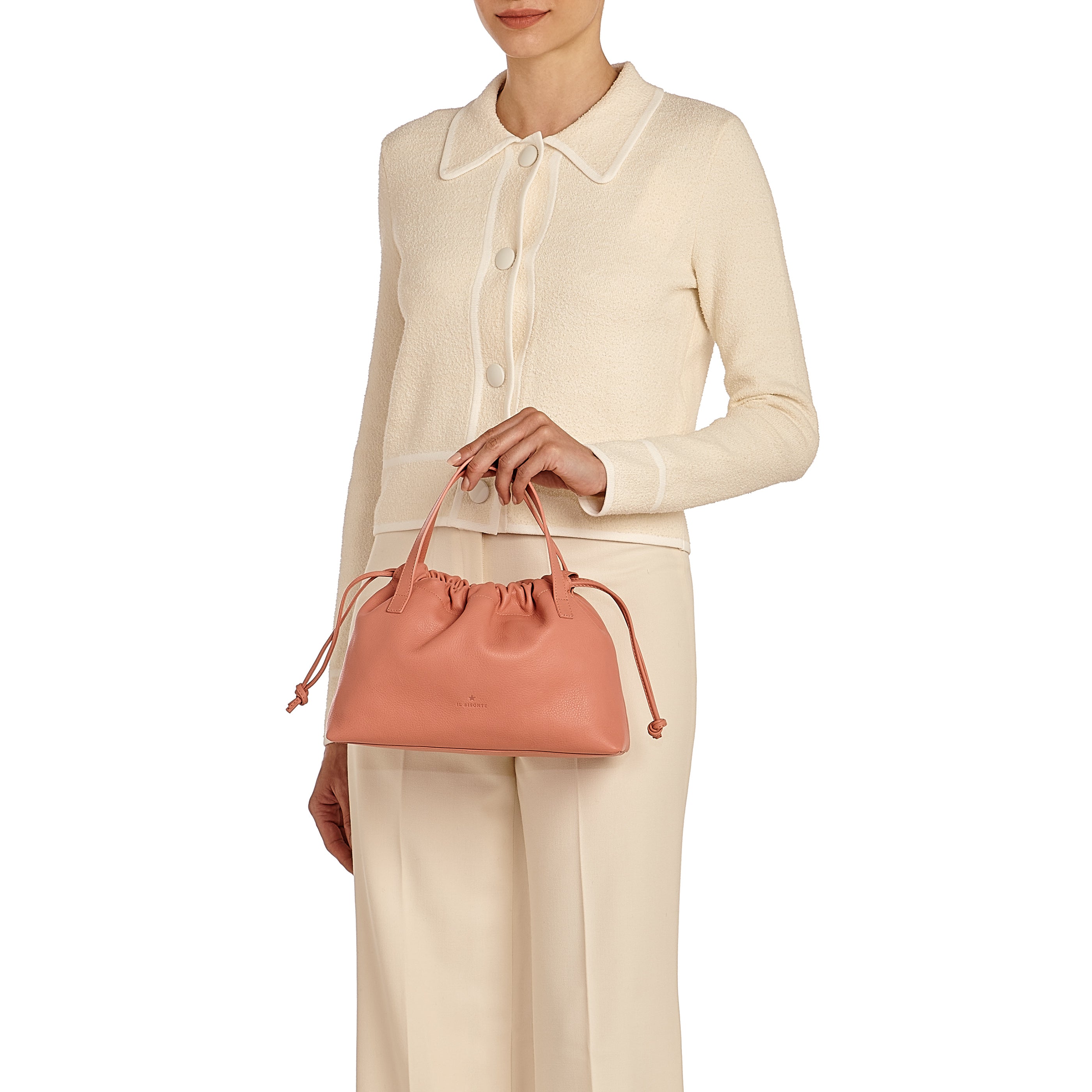 Bellini | Women's handbag in leather color grapefruit