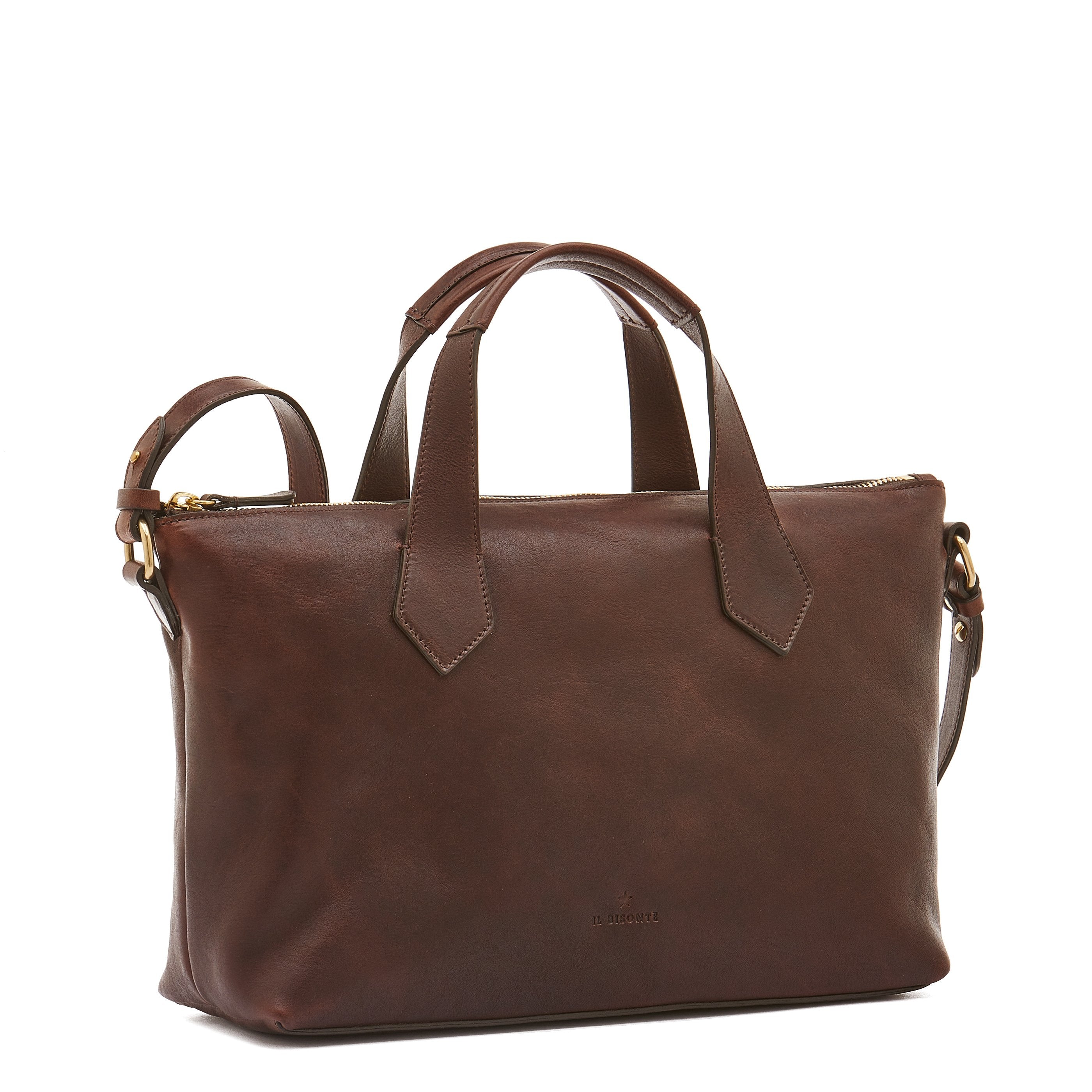 Le laudi | Women's handbag in vintage leather color coffee — 
side view
 — 3 of 5