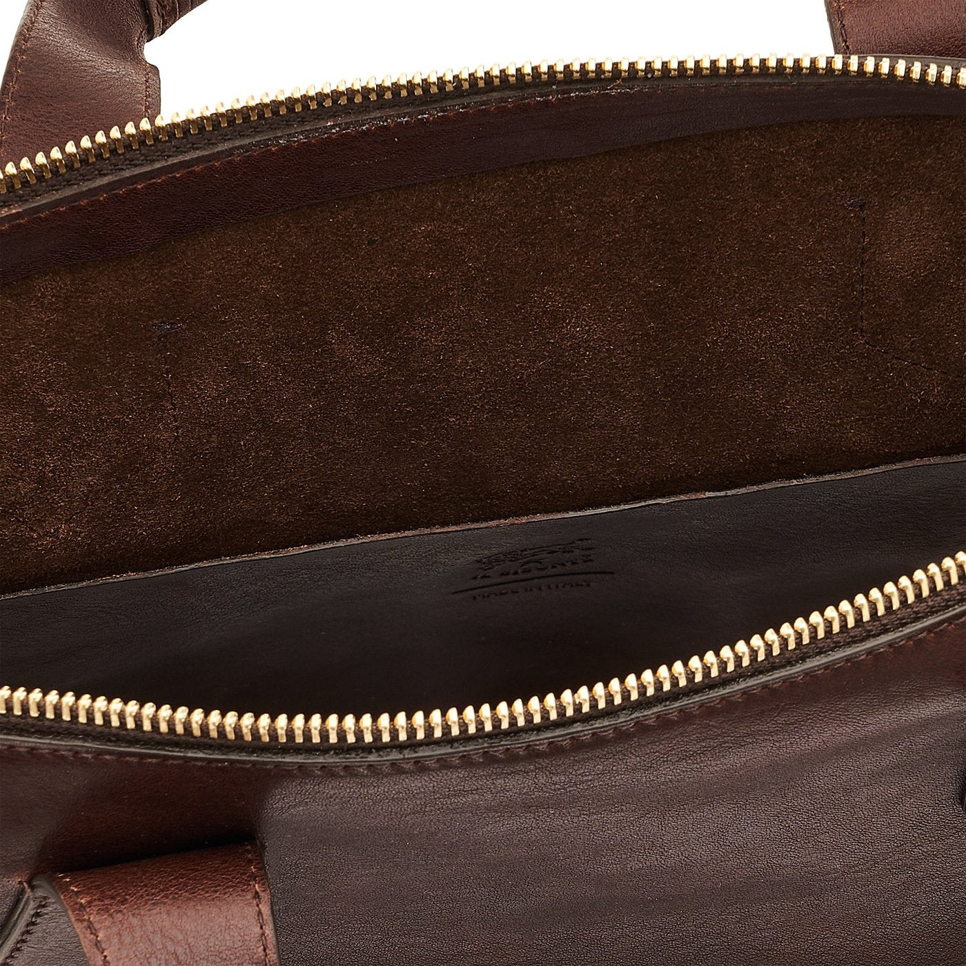 Le laudi | Women's handbag in vintage leather color coffee — 
interior detail view
 — 4 of 5