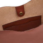 Roseto | Women's hobo in leather color red ruggine
