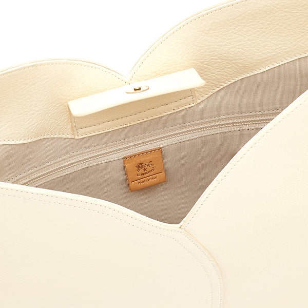 Esperia | Women's hobo in leather color white