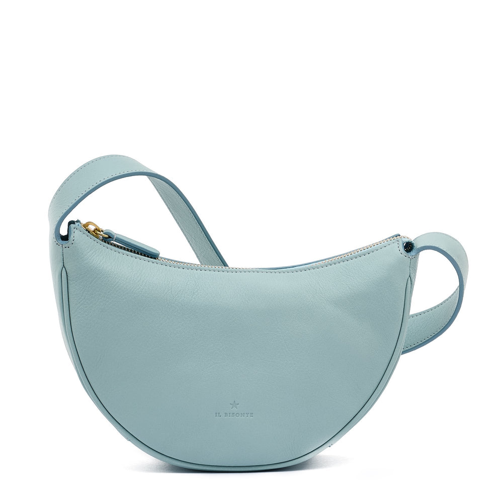 Oliveta | Hobo da donna in pelle colore celeste botticelli