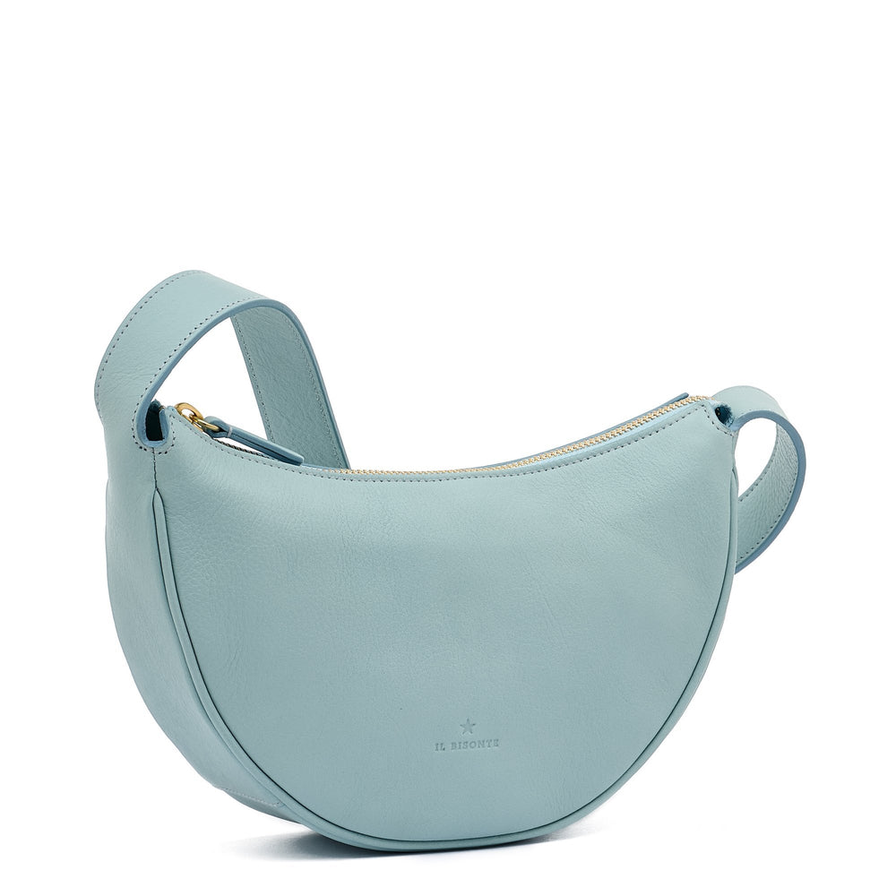 Oliveta | Hobo da donna in pelle colore celeste botticelli