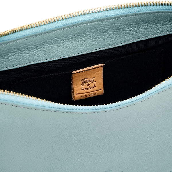 Oliveta | Hobo da donna in pelle colore celeste botticelli