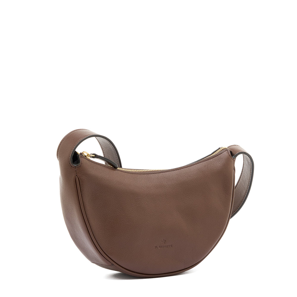 Oliveta | Hobo pour femme en cuir couleur marron tabacco — 
side view
 — 3 of 5