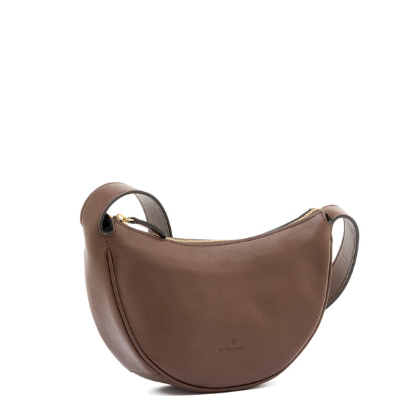 Oliveta | Women's hobo in leather color brown tabacco