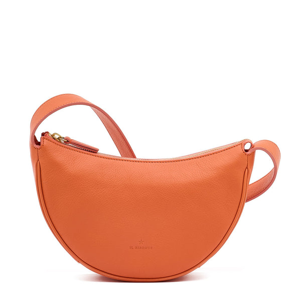 Oliveta | Hobo da donna in pelle colore arancio pontormo