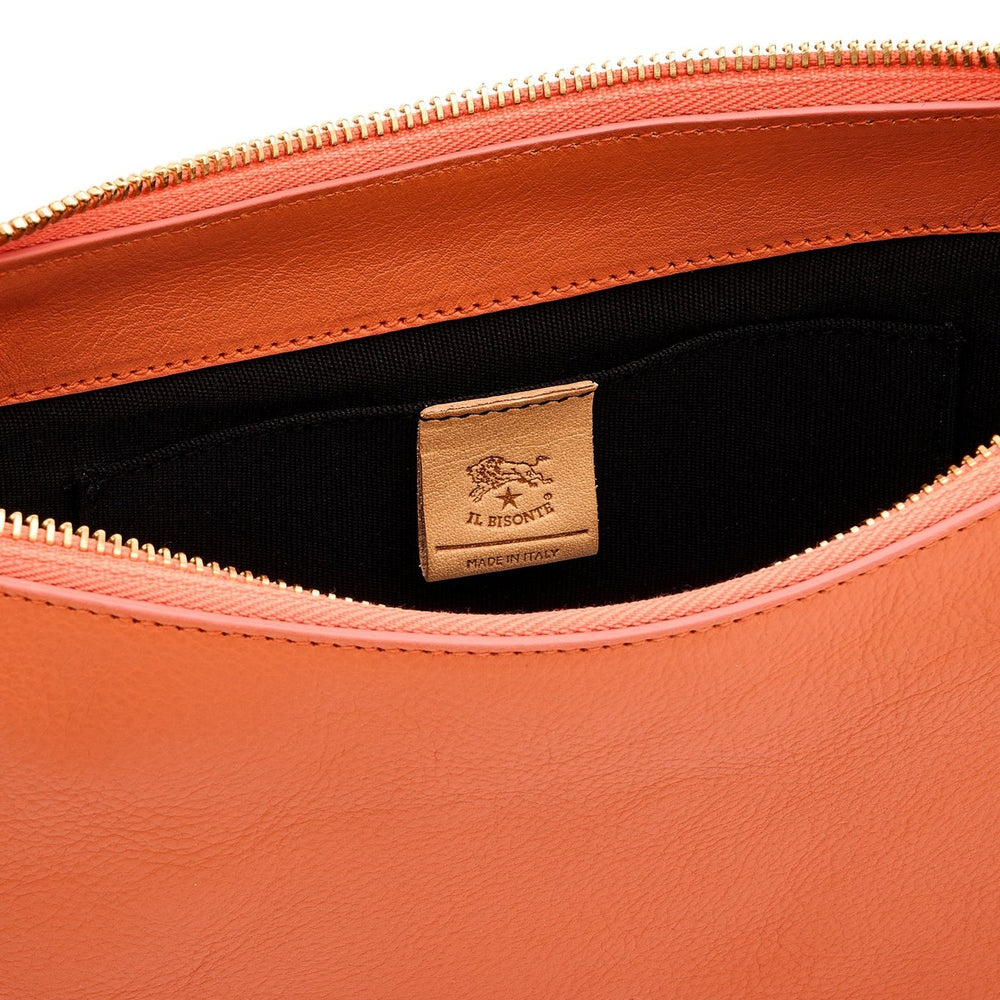 Oliveta | Hobo da donna in pelle colore arancio pontormo