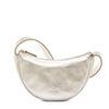 Oliveta | Women's hobo in metallic leather color metallic silver