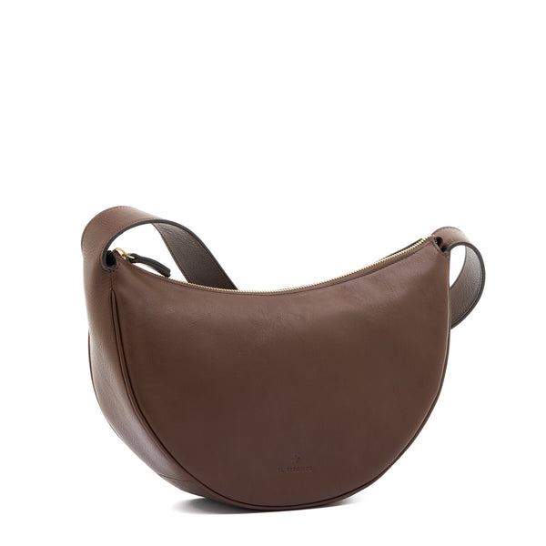 Oliveta | Hobo pour femme en cuir couleur marron tabacco