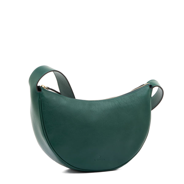 Oliveta | Hobo pour femme en cuir couleur vert oleandro