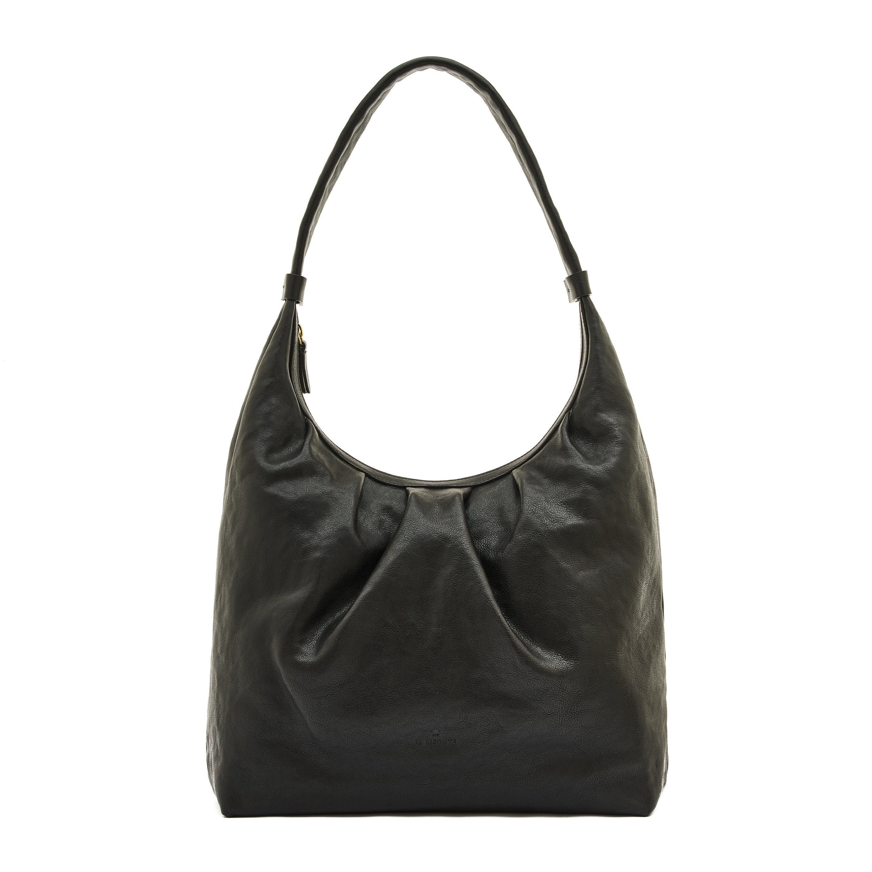 Accademia | Hobo da donna in pelle invecchiata colore nero