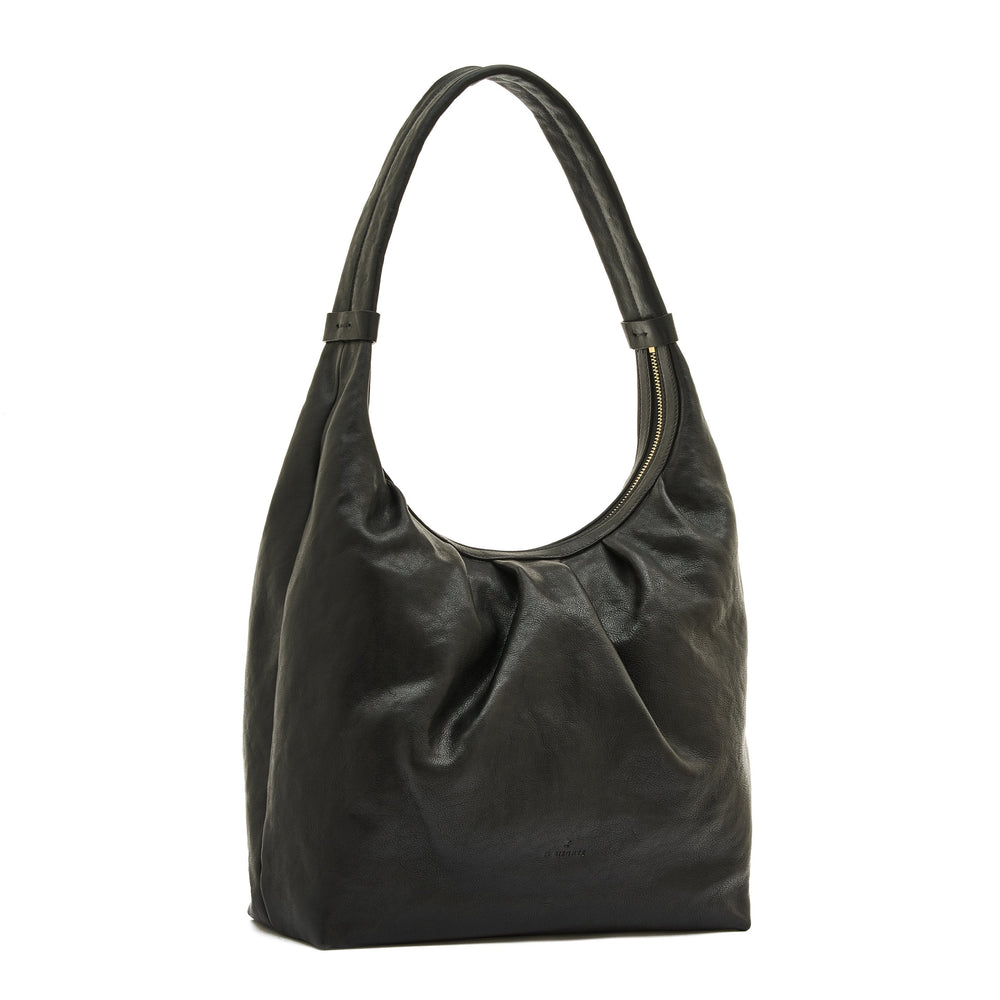 Accademia | Hobo da donna in pelle invecchiata colore nero