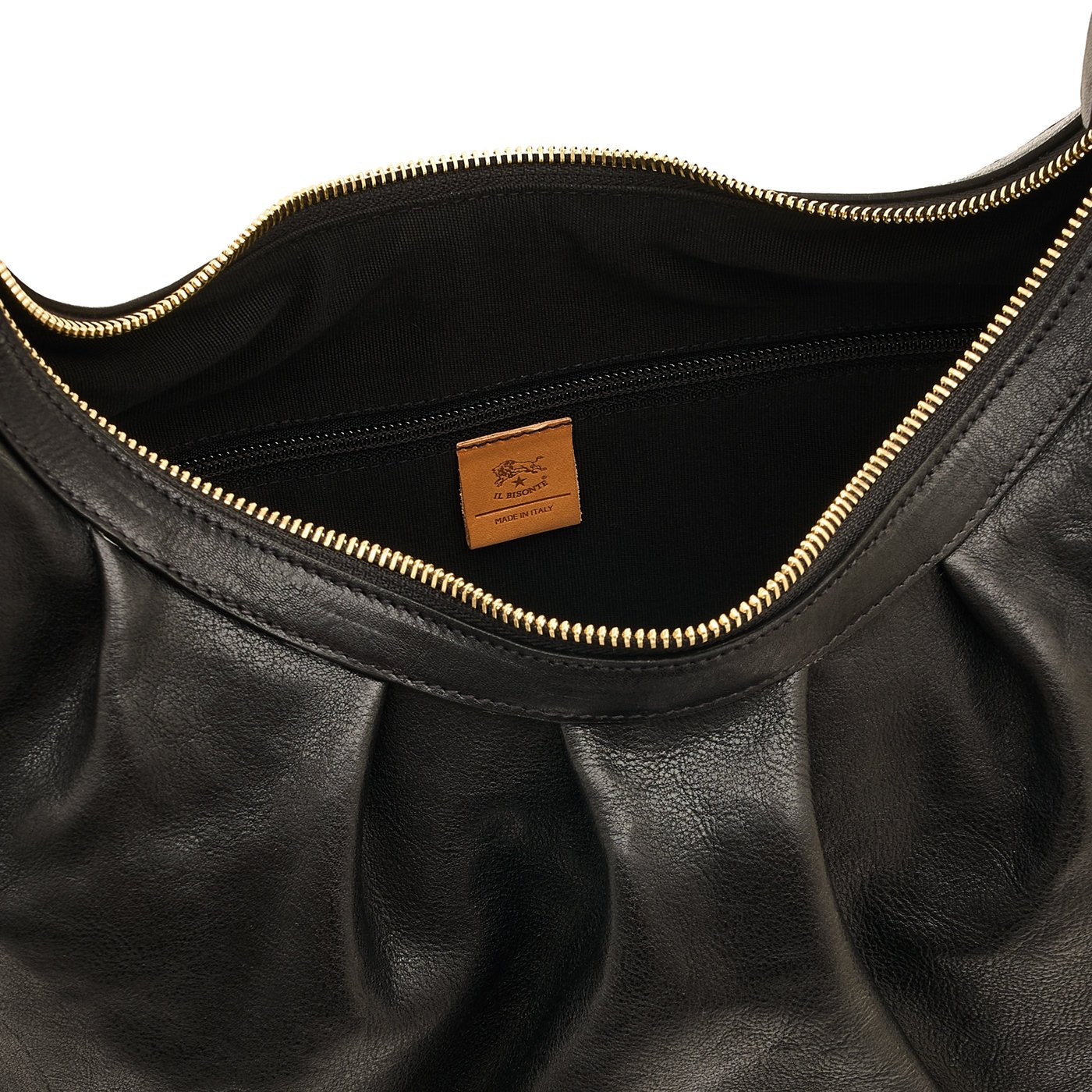 Accademia | Hobo da donna in pelle invecchiata colore nero