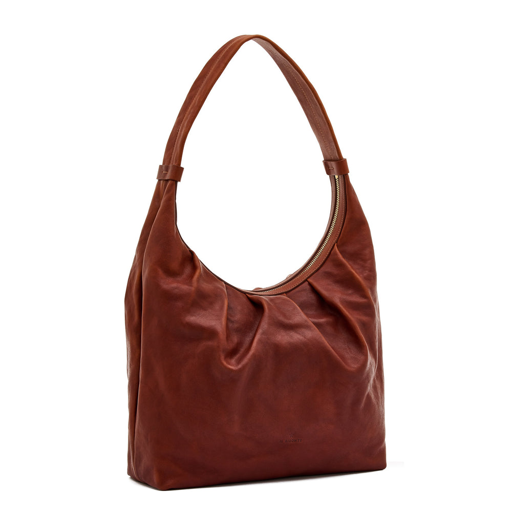 Accademia | Hobo da donna in pelle invecchiata colore seppia