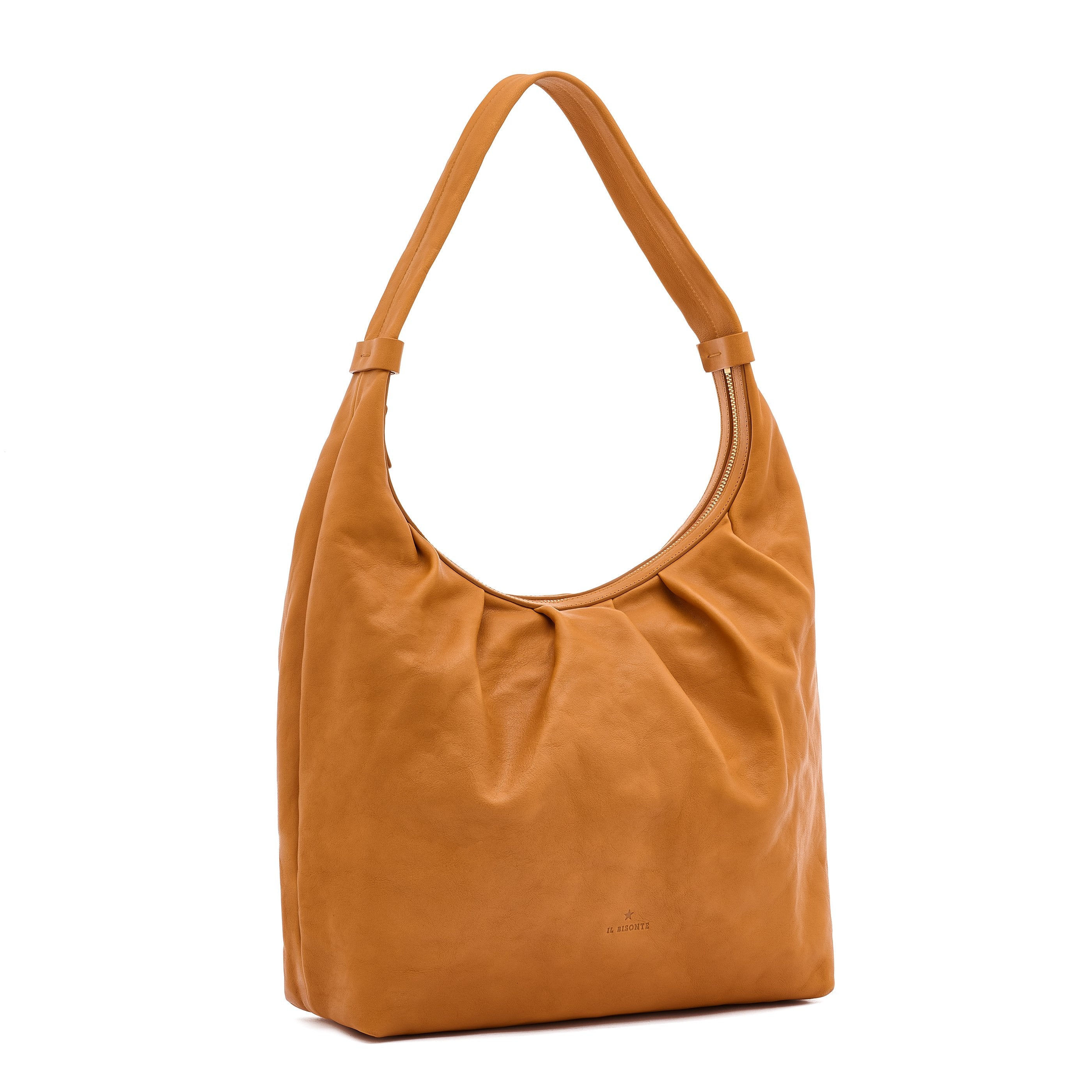 Accademia | Hobo da donna in pelle invecchiata colore naturale