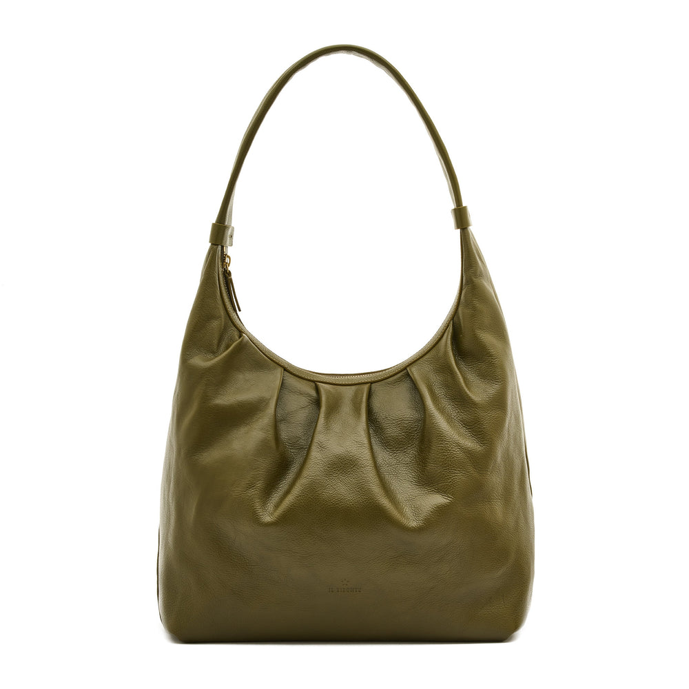 Accademia | Women's hobo in leather color rugiada green — 
front view
 — 1 of 4