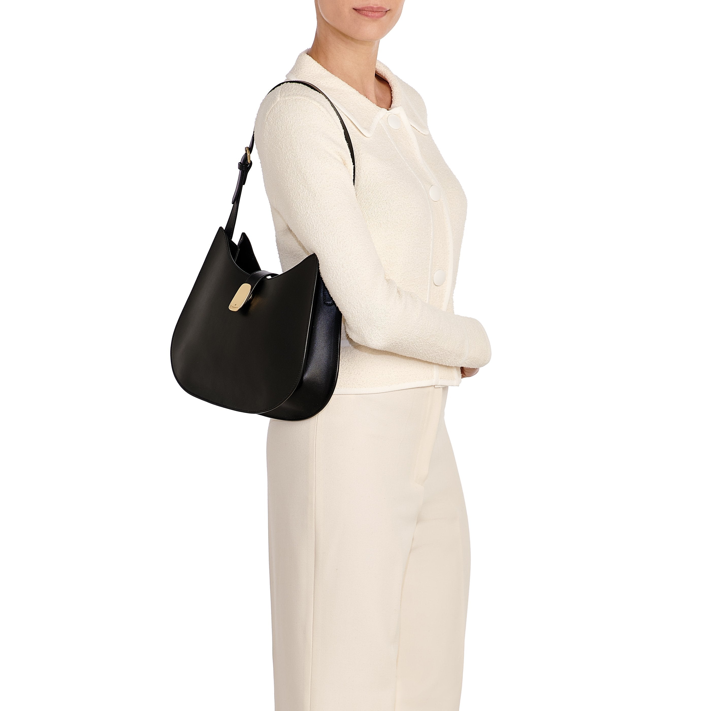 Atelier | Women's hobo in leather color black