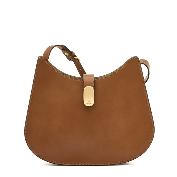 Atelier | Hobo da donna in pelle colore cioccolato