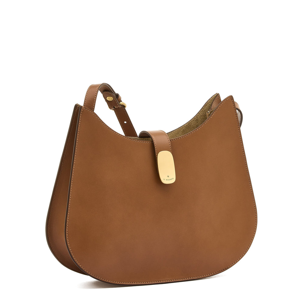 Atelier | Women's hobo in leather color chocolate