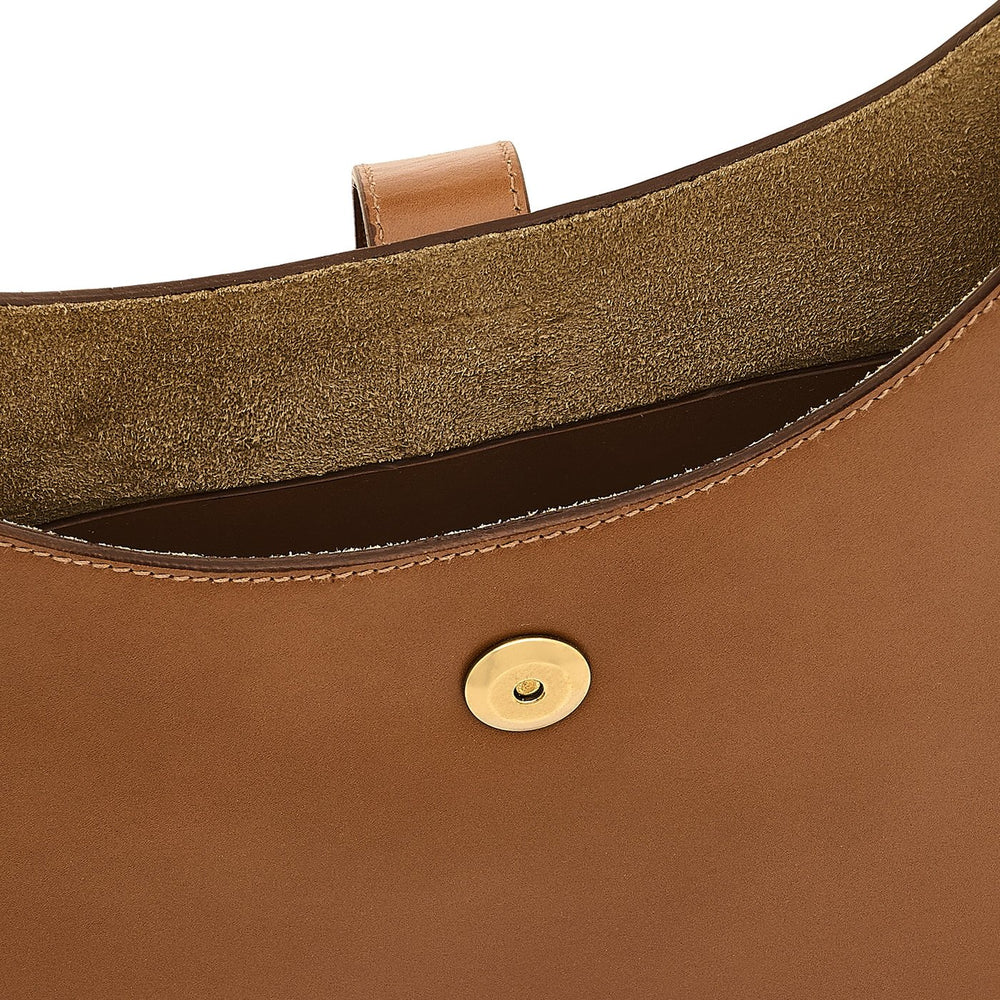 Atelier | Women's hobo in leather color chocolate