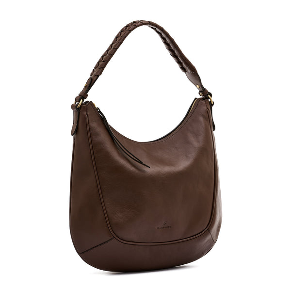 Trama | Hobo da donna in pelle colore marrone tabacco